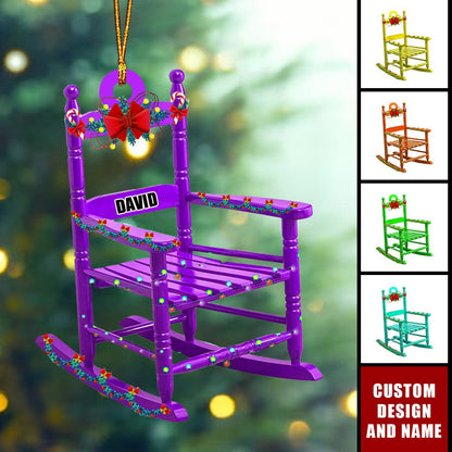 Personalized Chair Christmas Ornament - Custom Name Chair Lovers Ornament 2024 New Release ON1554