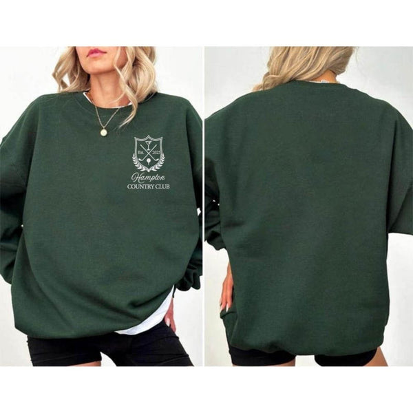 Custom Country Club Golf Embroidered Sweatshirt Men Women, Custom Country Club Golf Sweatshirt GE0130