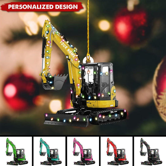 2024 New Release Personalized Excavator Heavy Equipment OrnamentFor Excavator Car Lovers ON1398