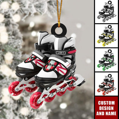 Personalized Roller Skate Christmas Ornament - Custom Name Roller Skate Lovers Ornament ON1555