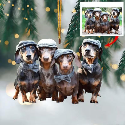 Personalized Photo Pet Christmas Ornament, Custom Ornaments with Pictures Using My Own Photos ON0086