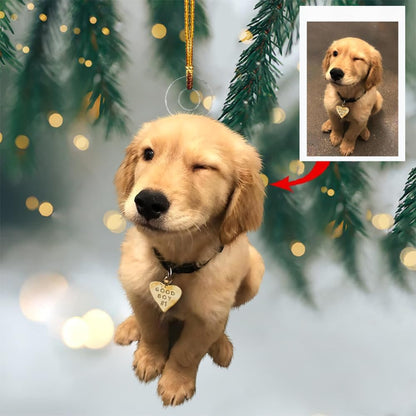 Personalized Photo Pet Christmas Ornament, Custom Ornaments with Pictures Using My Own Photos ON0086