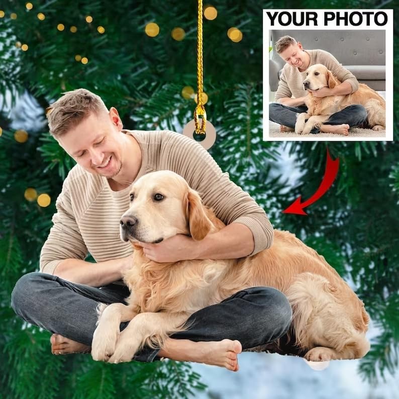 Personalized Photo Pet Christmas Ornament, Custom Ornaments with Pictures Using My Own Photos ON0086