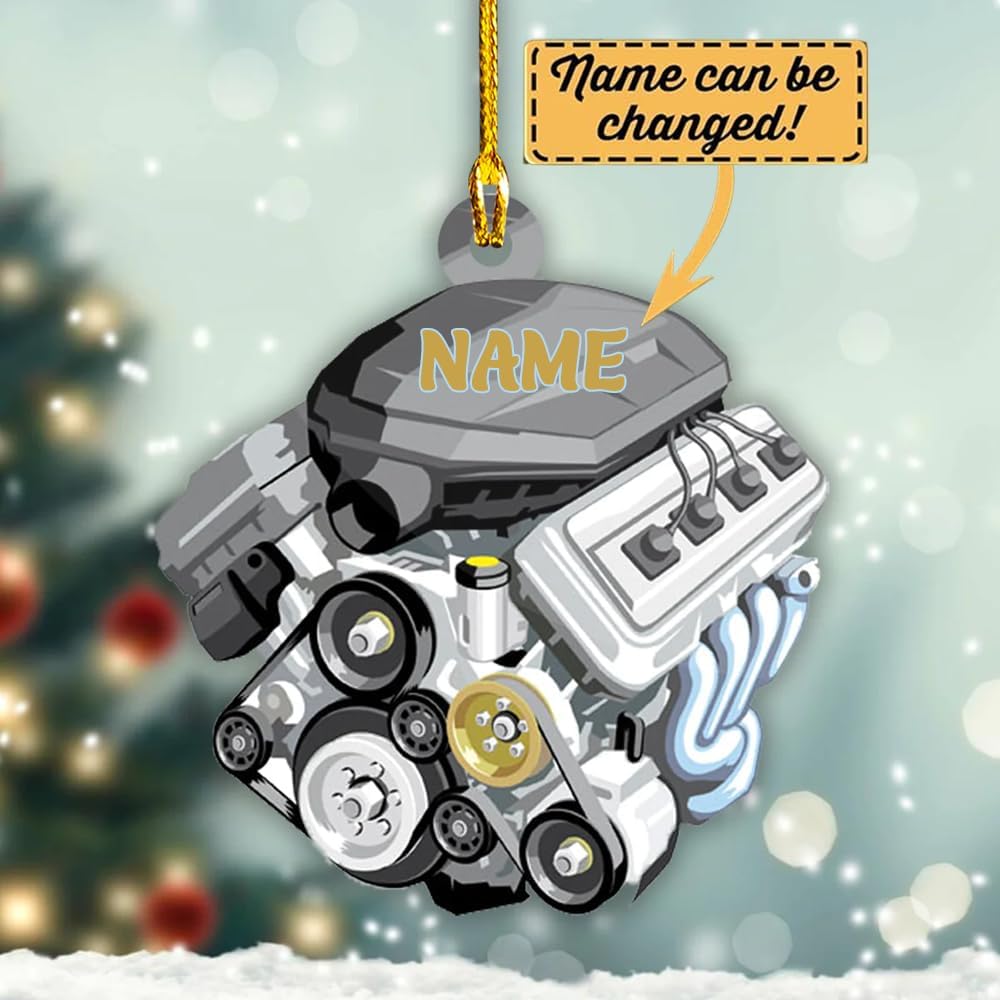 Personalized Mechanic Tools Ornament 2024, Custom Mechanic Ornament With Name ON0660