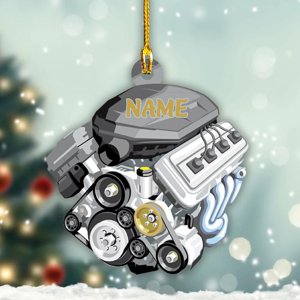 Personalized Mechanic Tools Ornament 2024, Custom Mechanic Ornament With Name ON0660