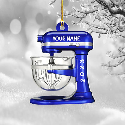 Personalized Baking Mixer Christmas Ornament 2024, Custom Name Baker Ornament ON0845