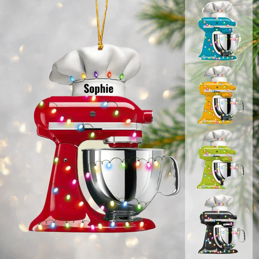 Personalized Baking Christmas Ornament, Custom Name Baker Ornament ON0627