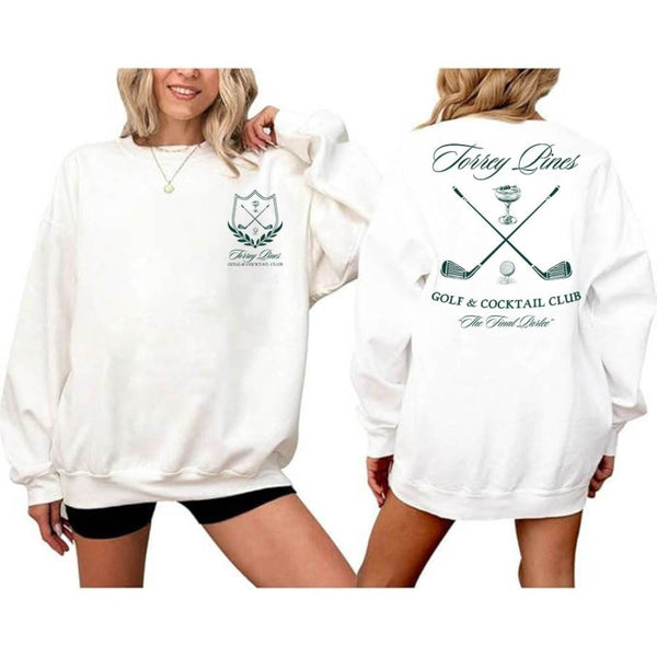 The Final Partee Custom Golf Bachelorette Sweatshirt Womens, Custom Country Cocktail Club  Golf Bachelorette Sweatshirt GE0108