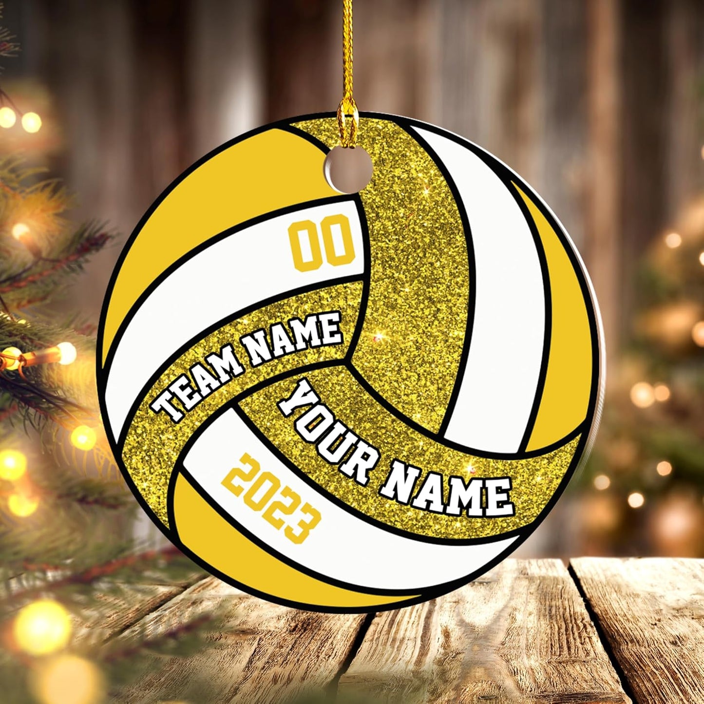 Personalized Volleyball Ball Christmas Ornament 2024, Custom Name Volleyball Players Ornament, Custom Beach Volleyball Ornament ON0839