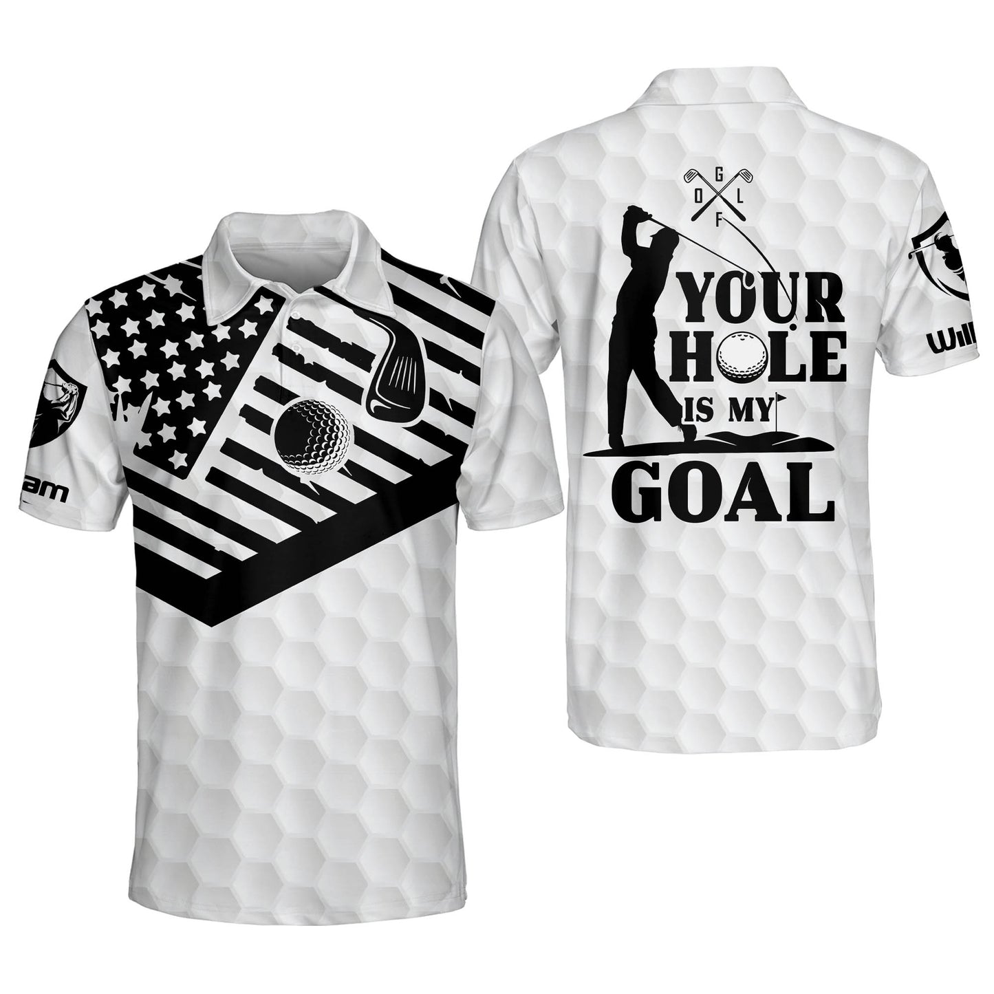 Your Hole Is My Goal Mens Golf Polo GM0019