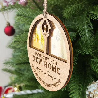 First Christmas In My New Home Personalized Ornament, Custom First Christmas In My New Home 2024 Ornament ON0065