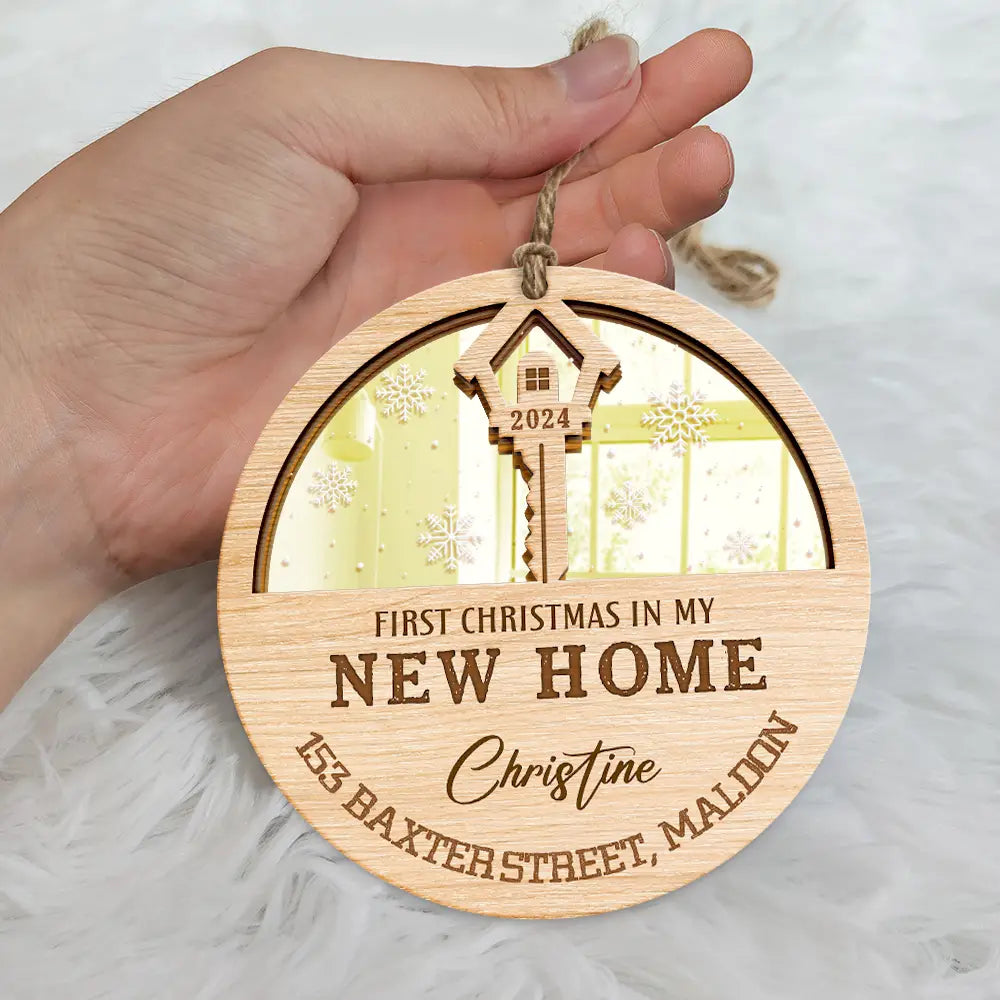 First Christmas In My New Home Personalized Ornament, Custom First Christmas In My New Home 2024 Ornament ON0065