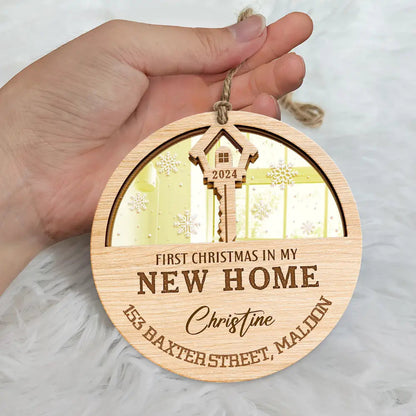 First Christmas In My New Home Personalized Ornament, Custom First Christmas In My New Home 2024 Ornament ON0065