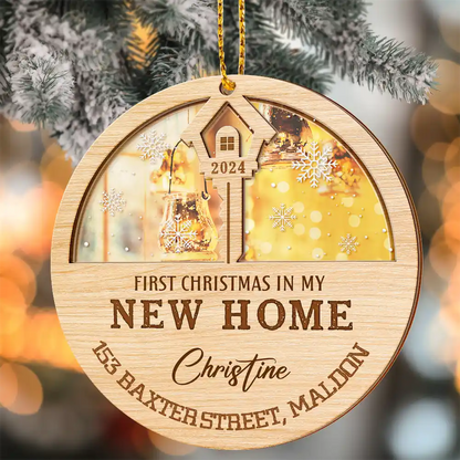 First Christmas In My New Home Personalized Ornament, Custom First Christmas In My New Home 2024 Ornament ON0065