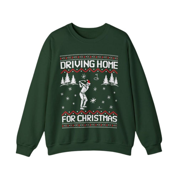 Driving Home For Christmas Golf Sweatshirt Men Women, Funny Christmas Golf Sweatshirt GE0131