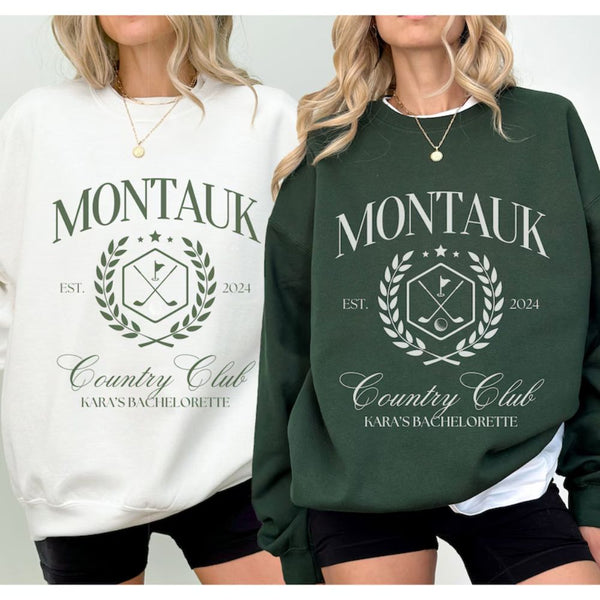 Custom Golf Bachelorette Sweatshirt Ladies, Custom Bachelorette Country Club Golf Sweatshirt GE0133