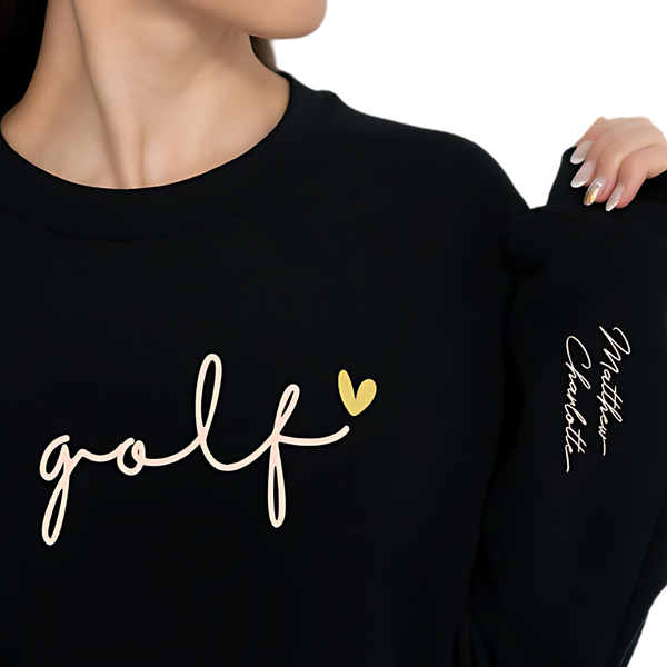 Custom Women's Golf Sweatshirt With Name, Custom Golf Sweatshirt GE0155