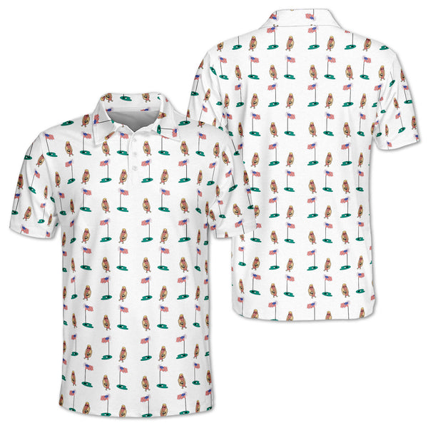 Mens Funny Hot Dog Golf Polos Shirt, Hot Dog Golf Shirt For Men GZ0086