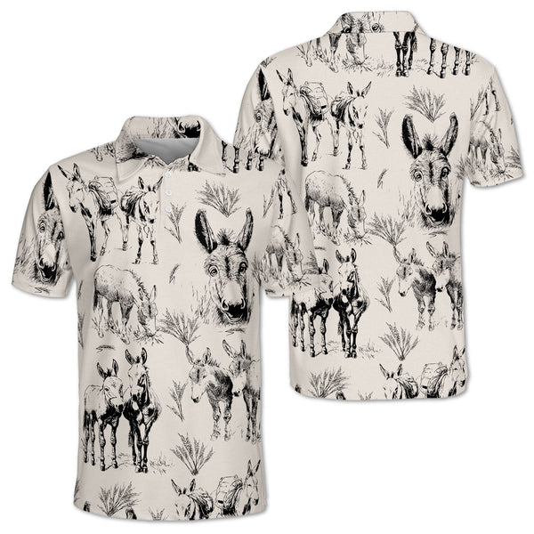 Donkey Men's Golf Polo Shirt, Donkey Golf Shirt GZ0110