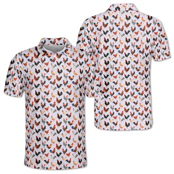 Rooster Golf Polos Shirt For Men, Rooster Golf Shirt GZ0134