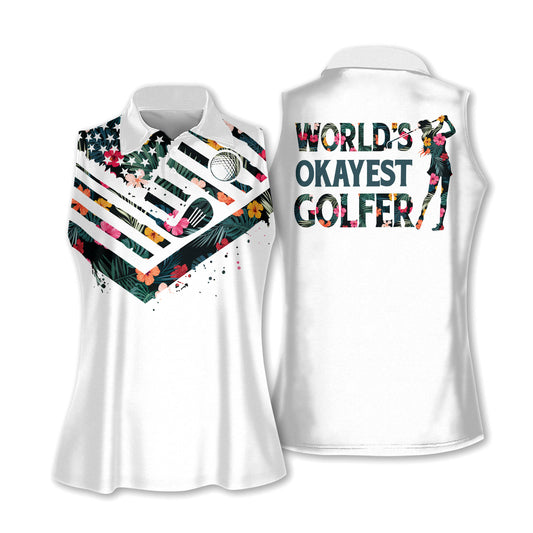 Tropical World's Okayest Golfer Shirts H0063