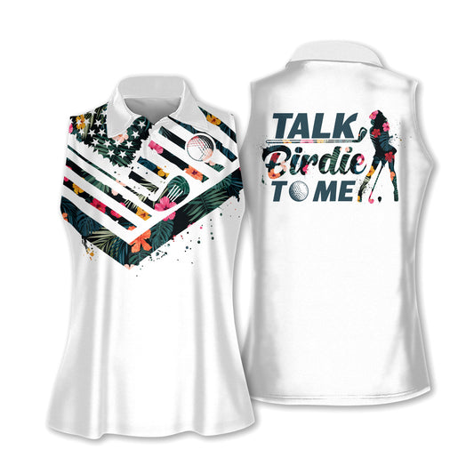 Talk Birdie To Me Women Golf Shirts H0074