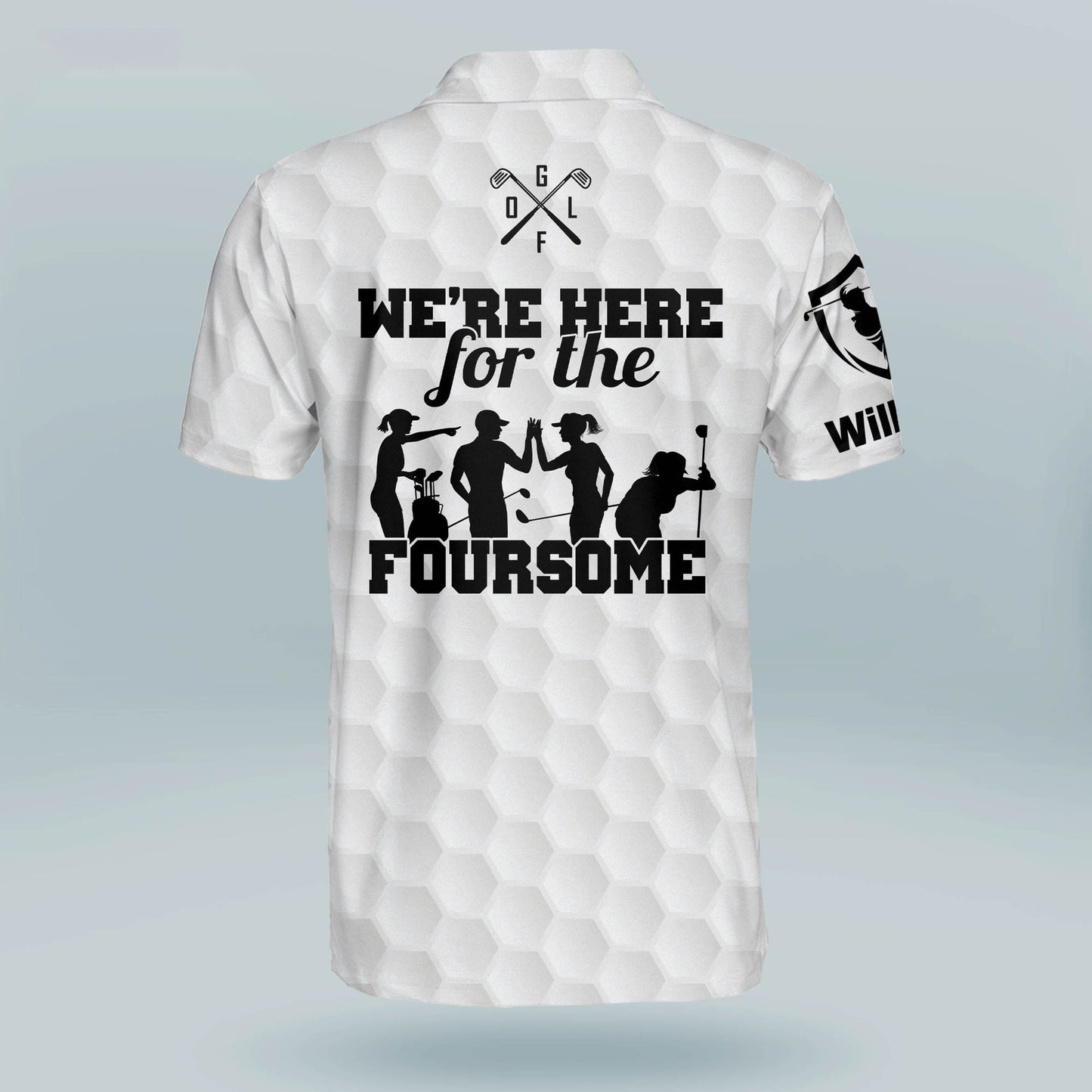 We're Here For The Foursome Golf Polo GM0252