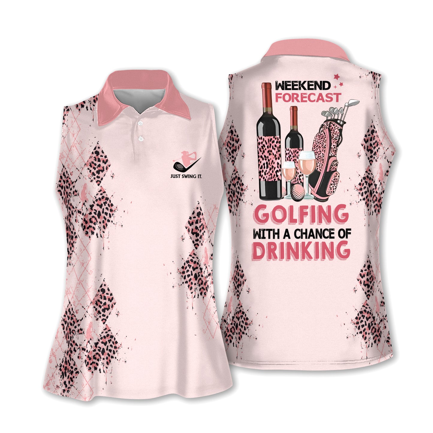 Weekend Forecast Golfing Drinking Shirts I0005