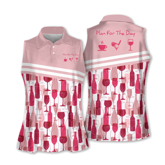 Plan For The Day Coffee Golf Wine Shirts I0013