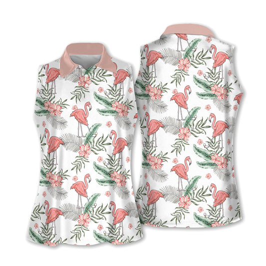 Seamless Flamingo Golf Pattern Shirts I0019