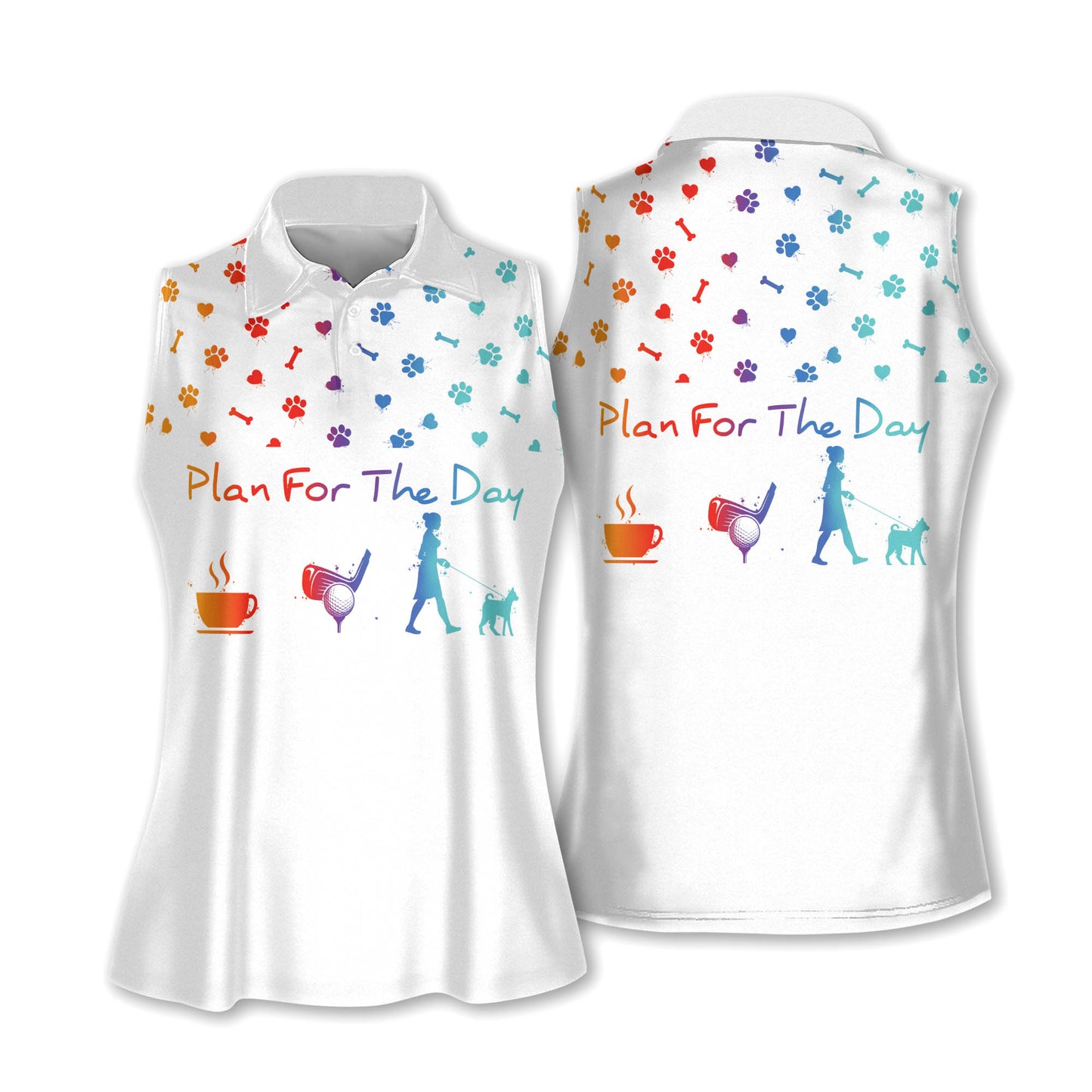 Plan For The Day Coffee Golf Dog Shirts I0046