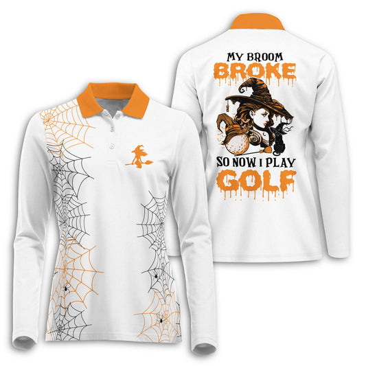 Halloween My Broom Broke Long Sleeve I0203