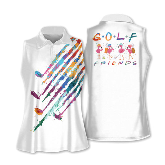 Golf Friends Flamingo Watercolor Shirts I0225