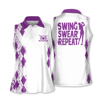 Swing Swear Drink Repeat Sleeveless I0229