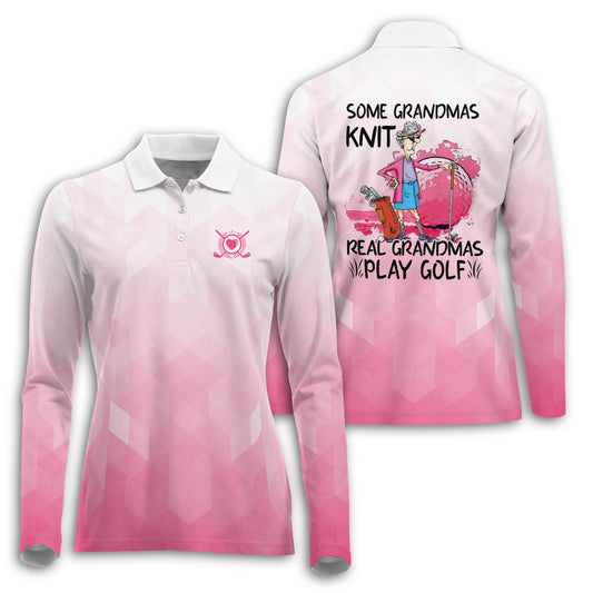 Some Grandmas Kinit Long Sleeve Golf I0231