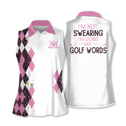 Leopard I Am Swearing Golf Shirts I0236