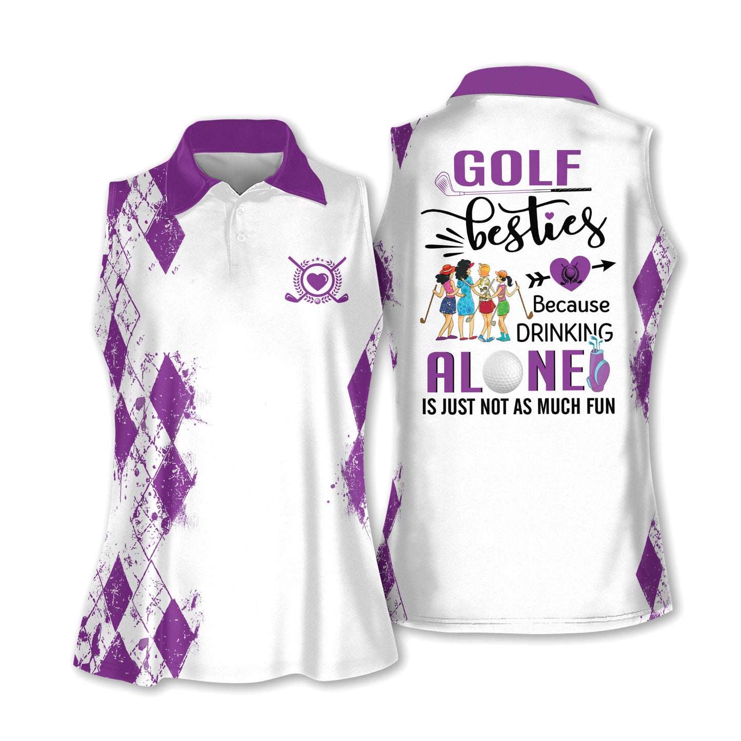 Golf Besties Sleeveless Women Shirt I0239