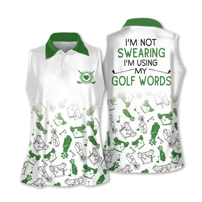 I'm Swearing Pattern Sleeveless Shirt I0260