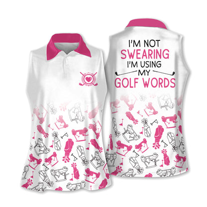 I'm Swearing Pattern Sleeveless Shirt I0260