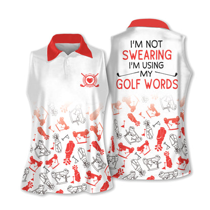 I'm Swearing Pattern Sleeveless Shirt I0260