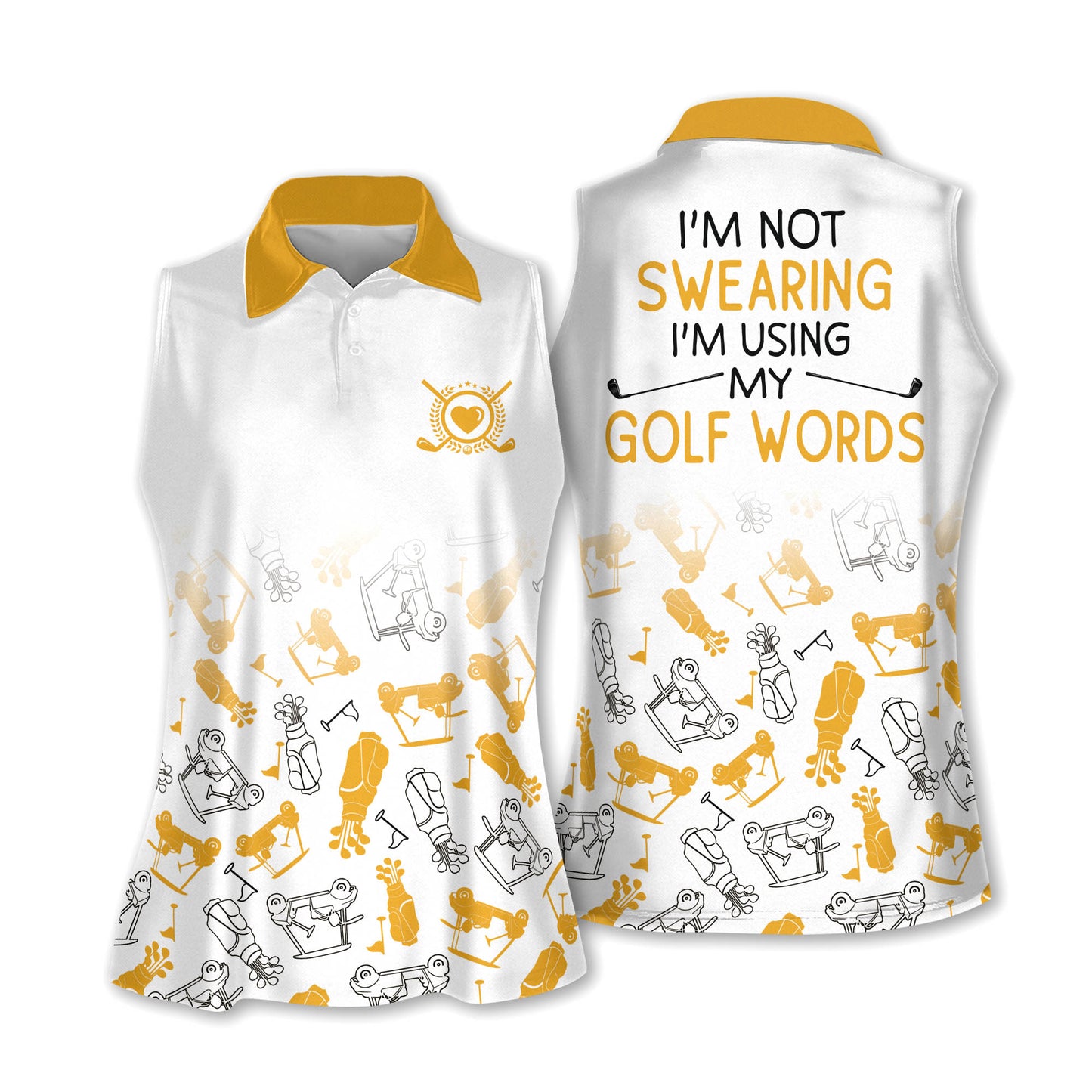 I'm Swearing Pattern Sleeveless Shirt I0260