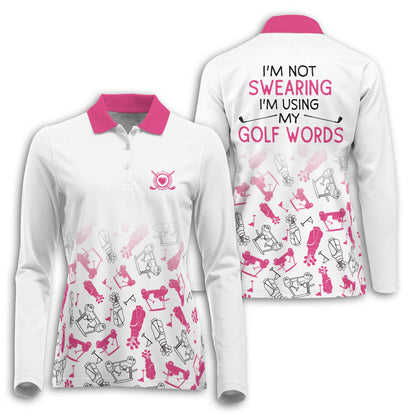 Golf I'm Swearing Pattern Long Sleeve I0260