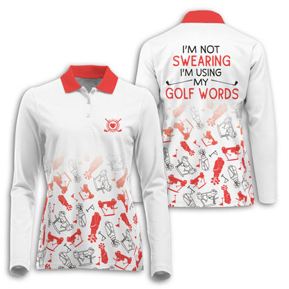 Golf I'm Swearing Pattern Long Sleeve I0260