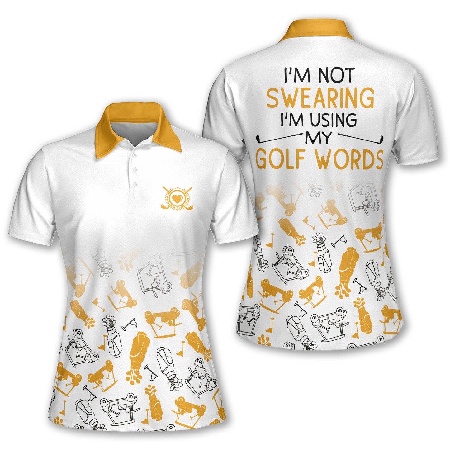 Golf I'm Swearing Pattern Short Sleeve I0260