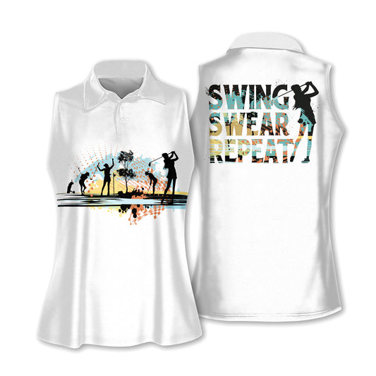 Golf Club Swing Swear Repeat Shirts I0265