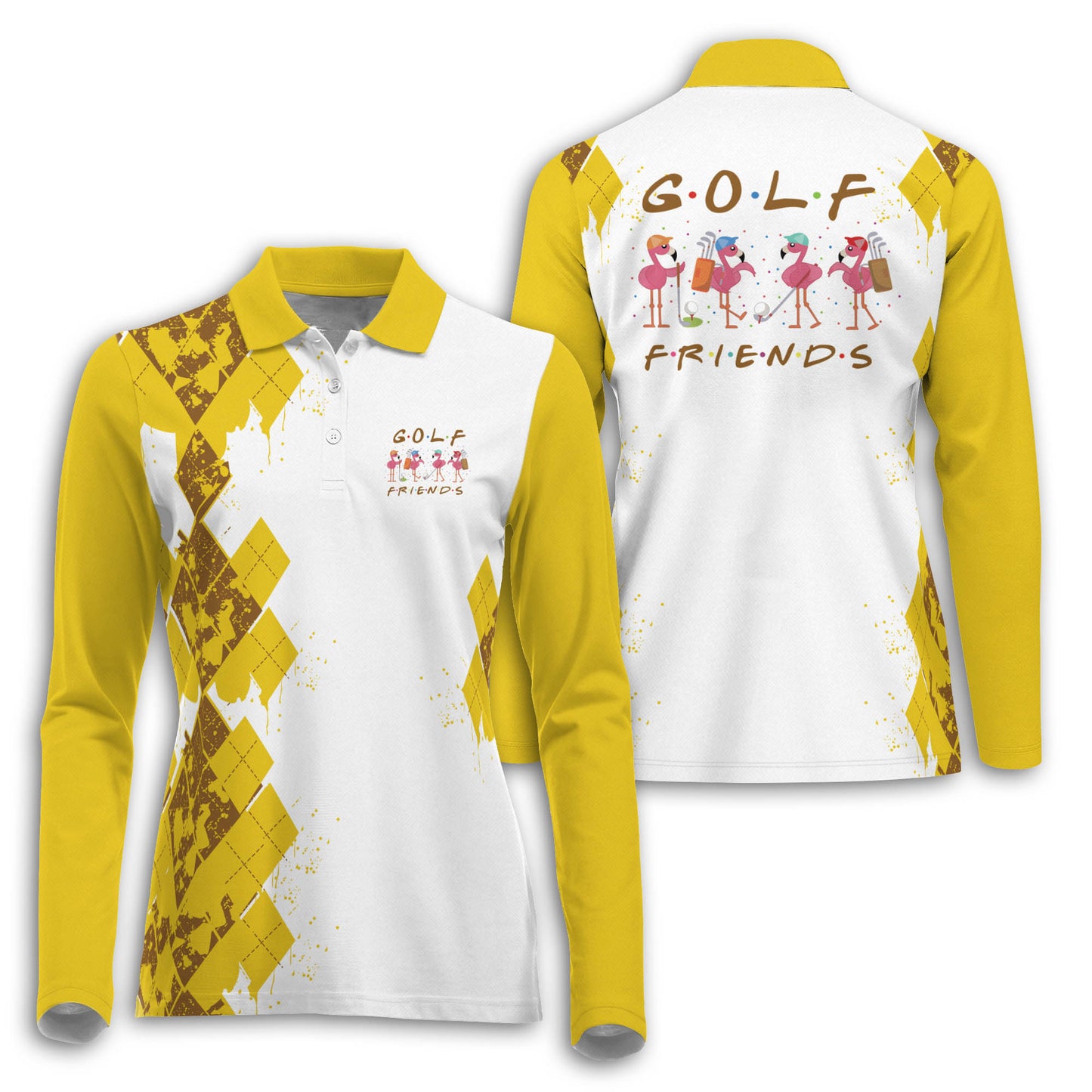 Golf Friends Flamingo Long Sleeve Shirt I0272