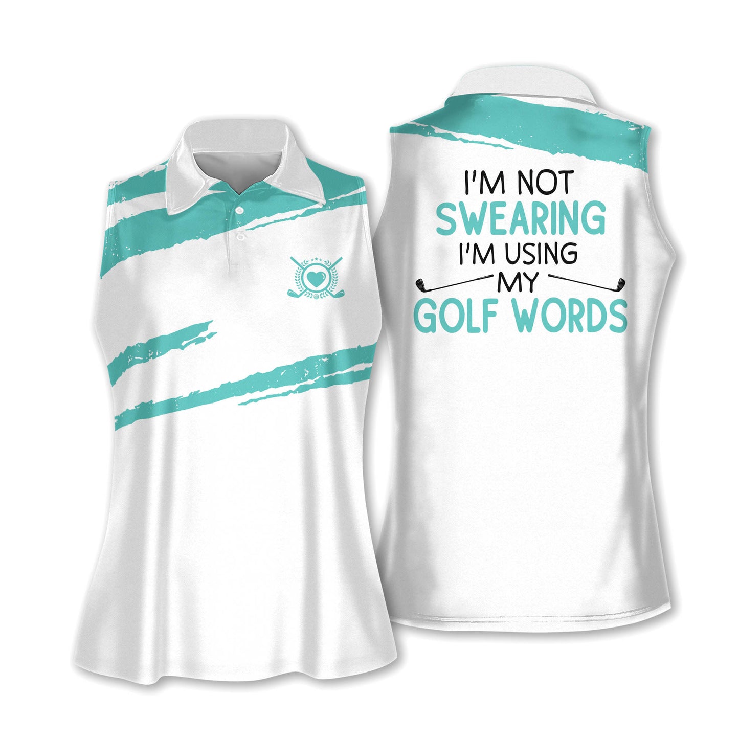 Golf Swearing Colorfun Sleeveless Shirt I0323