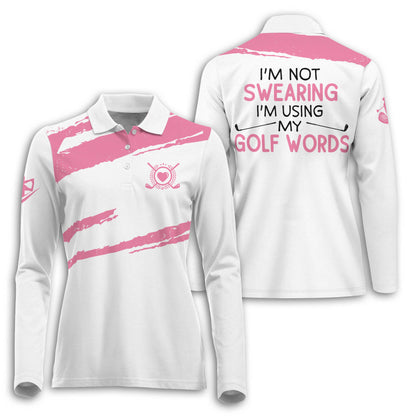 Golf Swearing Colorfun Long Sleeve I0323