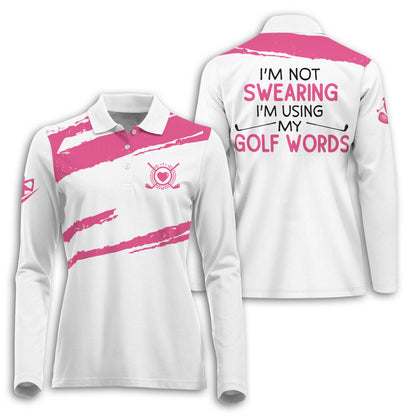 Golf Swearing Colorfun Long Sleeve I0323