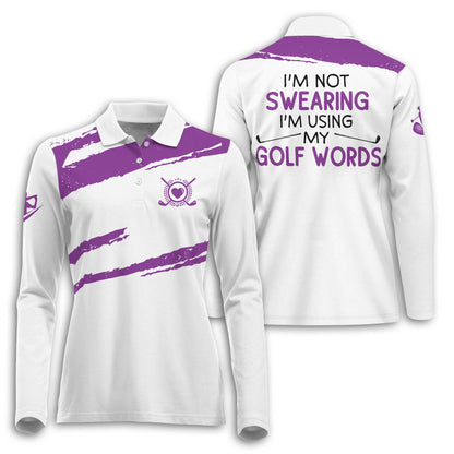 Golf Swearing Colorfun Long Sleeve I0323